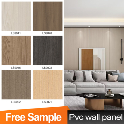 Kwaliteit 5 mm Houtgraan PVC Wandplaat Flexibel Bamboe Houtskool Decoratief Wandpaneel Fabriek
