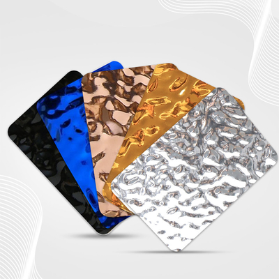 Kwaliteit Luxe 3d Water Ripple houtskool Board Factory Supply Carbon Crystal Plate Wandpaneel Fabriek