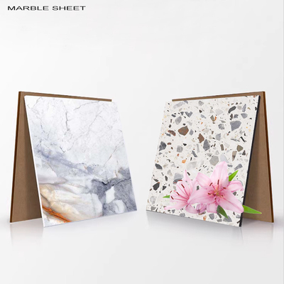 Kwaliteit Milieuvriendelijk Bamboe Houtskool Hout Finer Interieur PET Marmeren Muurpaneel Fabriek