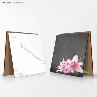 Kwaliteit PET Marmer Textuur Decoratief Wandplank Bamboe Hout Houtskool PVC Wandpaneel Fabriek