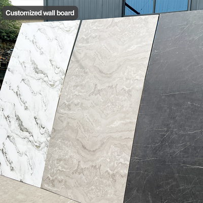 Kwaliteit 5 mm / 8 mm Interieur Decoratieve PVC Marmeren Plaat Bamboe Houtskool Wandplaat Fabriek