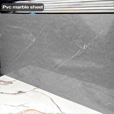 Kwaliteit Decoratie mboo Houtskool Modern Luxe PVC Marmeren Plaat Fabriek