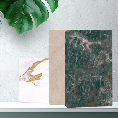 Kwaliteit Gepersonaliseerde marmeren plaat bamboe houtskool hout fineer voor interieur decoratie waterdicht pvc board Fabriek